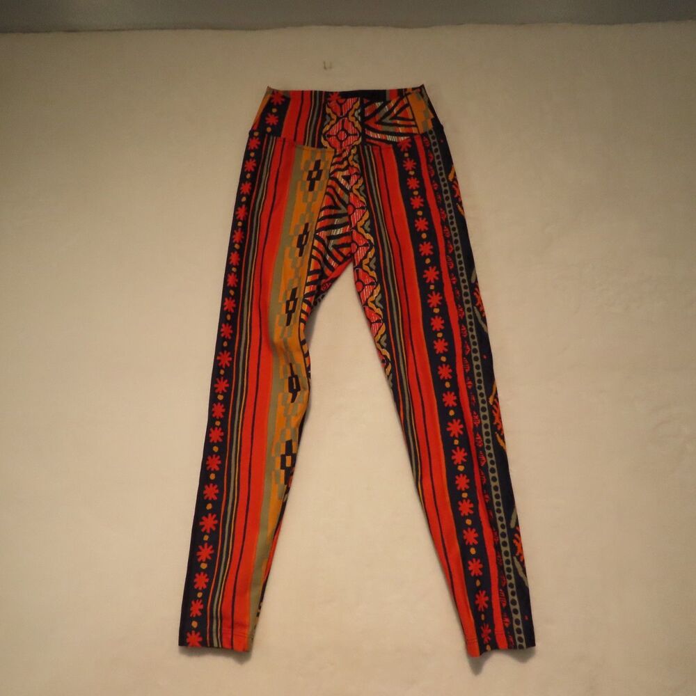 Liquido Brasil Aztec Tribal Print High Waist Leggings Womens Size S/P